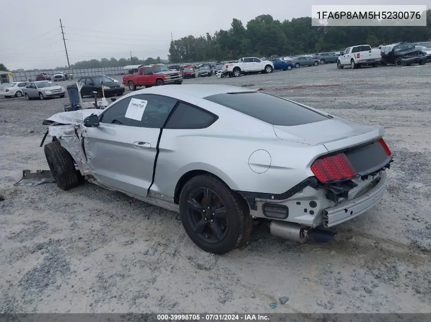 1FA6P8AM5H5230076 2017 Ford Mustang V6