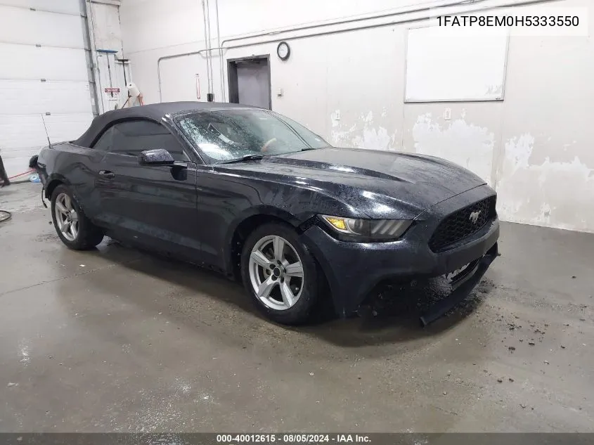 1FATP8EM0H5333550 2017 Ford Mustang V6