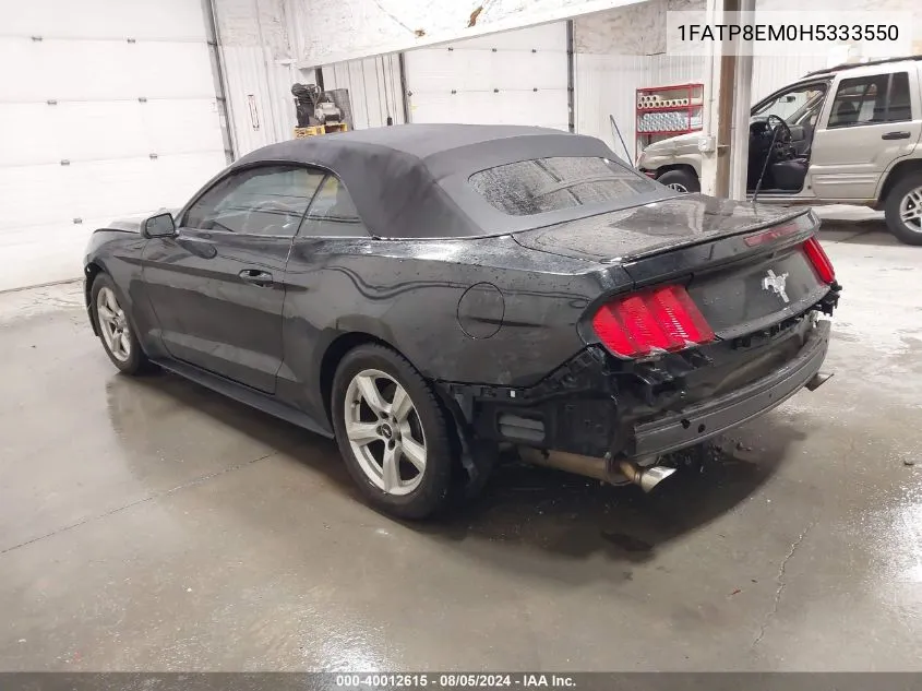 1FATP8EM0H5333550 2017 Ford Mustang V6