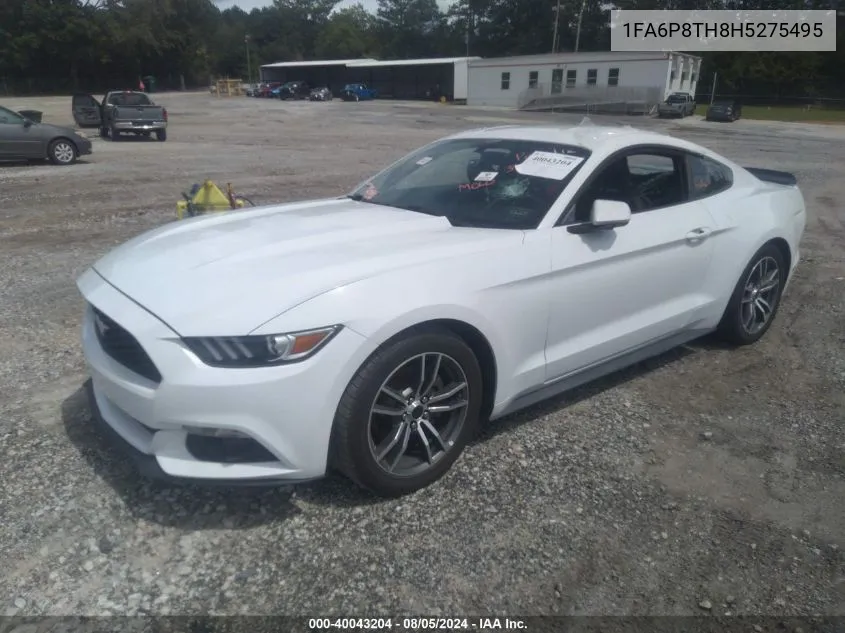 2017 Ford Mustang Ecoboost VIN: 1FA6P8TH8H5275495 Lot: 40043204