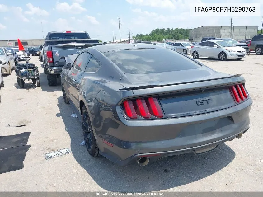 2017 Ford Mustang Gt Premium VIN: 1FA6P8CF7H5290763 Lot: 40053256