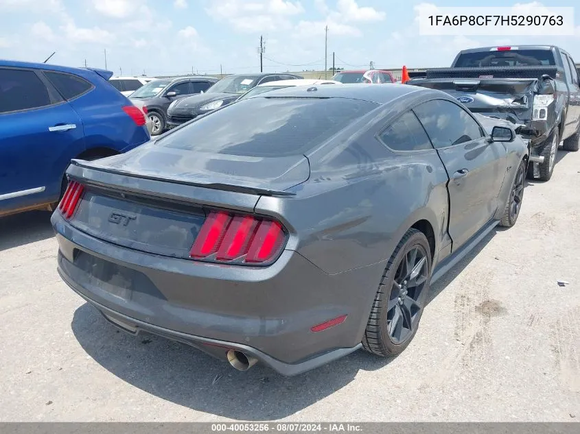 2017 Ford Mustang Gt Premium VIN: 1FA6P8CF7H5290763 Lot: 40053256