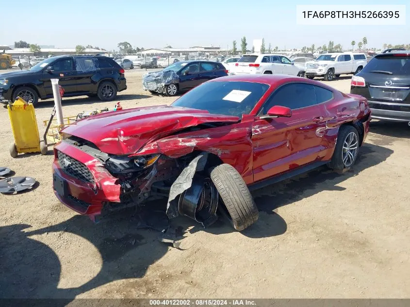 2017 Ford Mustang Ecoboost VIN: 1FA6P8TH3H5266395 Lot: 40122002