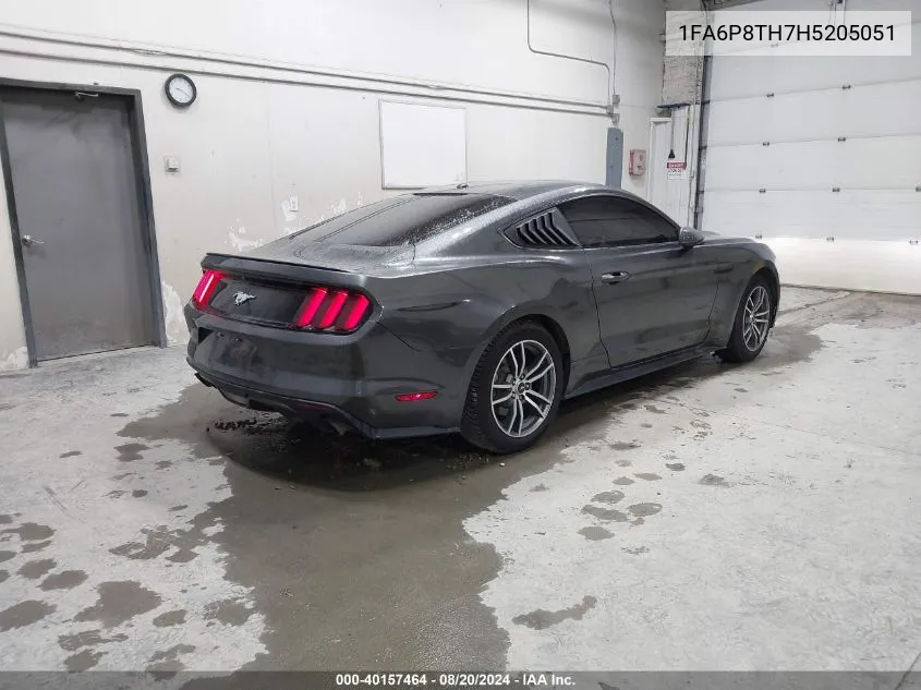 1FA6P8TH7H5205051 2017 Ford Mustang Ecoboost