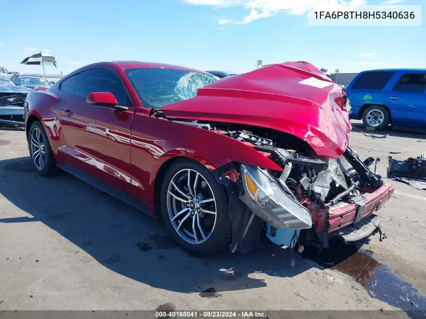 2017 Ford Mustang Ecoboost VIN: 1FA6P8TH8H5340636 Lot: 40168041