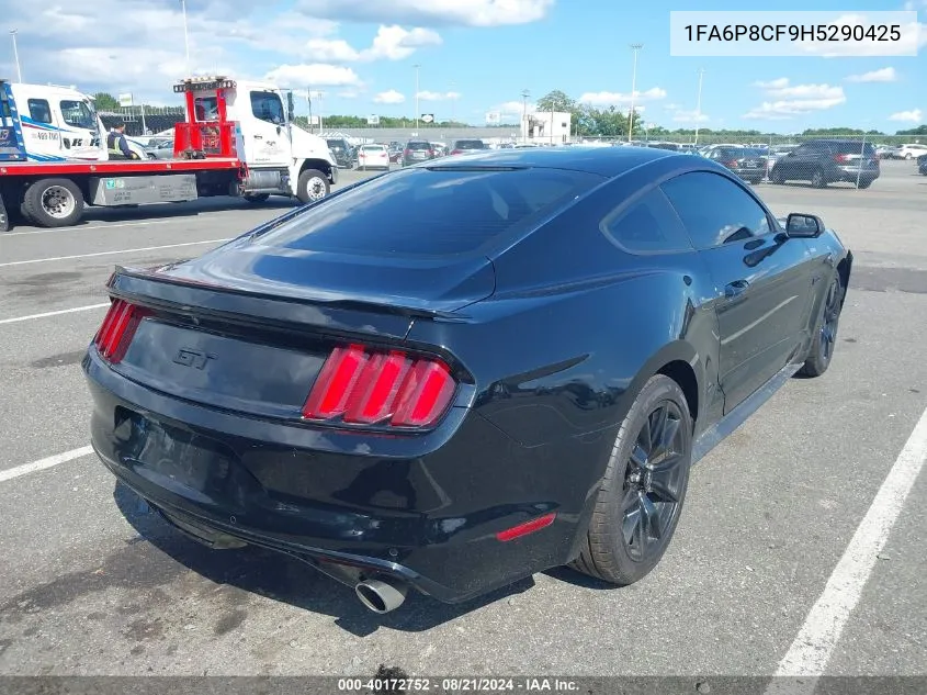 2017 Ford Mustang Gt VIN: 1FA6P8CF9H5290425 Lot: 40172752