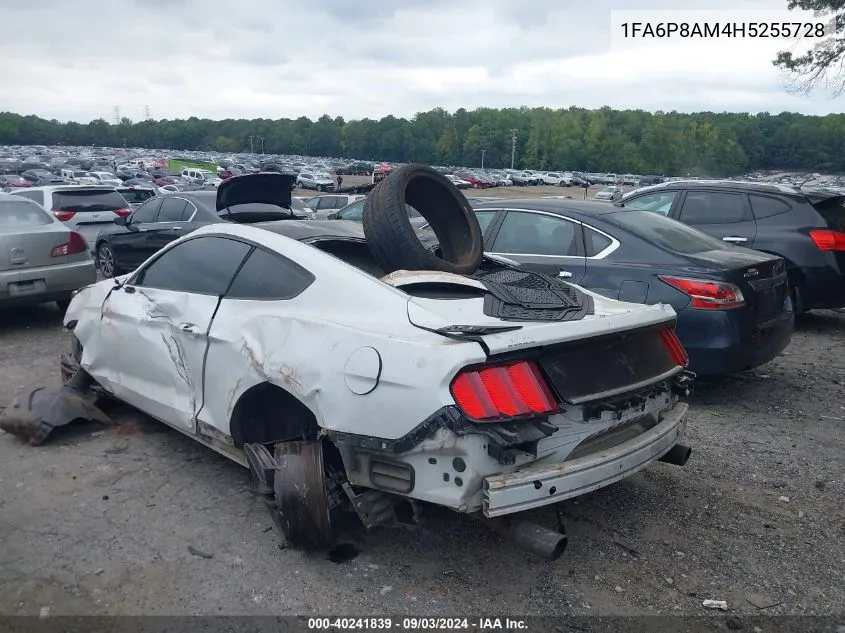 2017 Ford Mustang V6 VIN: 1FA6P8AM4H5255728 Lot: 40241839