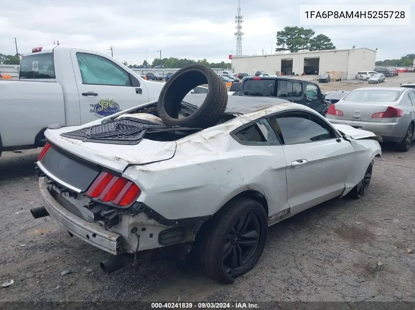 2017 Ford Mustang V6 VIN: 1FA6P8AM4H5255728 Lot: 40241839