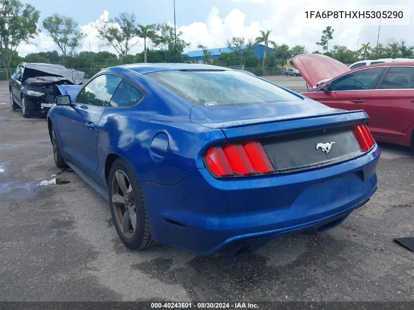 2017 Ford Mustang Ecoboost VIN: 1FA6P8THXH5305290 Lot: 40243601