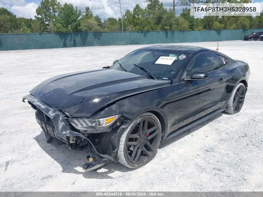 2017 Ford Mustang Ecoboost VIN: 1FA6P8TH3H5328958 Lot: 40244218