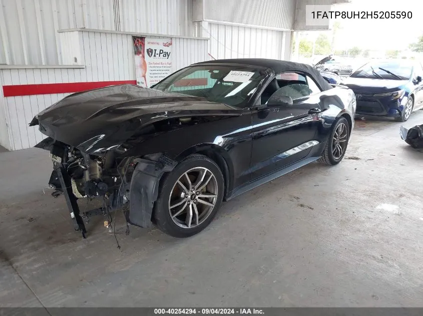 1FATP8UH2H5205590 2017 Ford Mustang