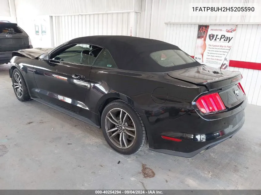 1FATP8UH2H5205590 2017 Ford Mustang