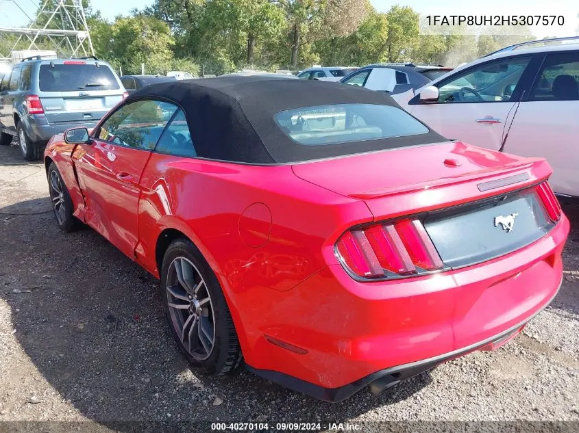 2017 Ford Mustang Ecoboost Premium VIN: 1FATP8UH2H5307570 Lot: 40270104