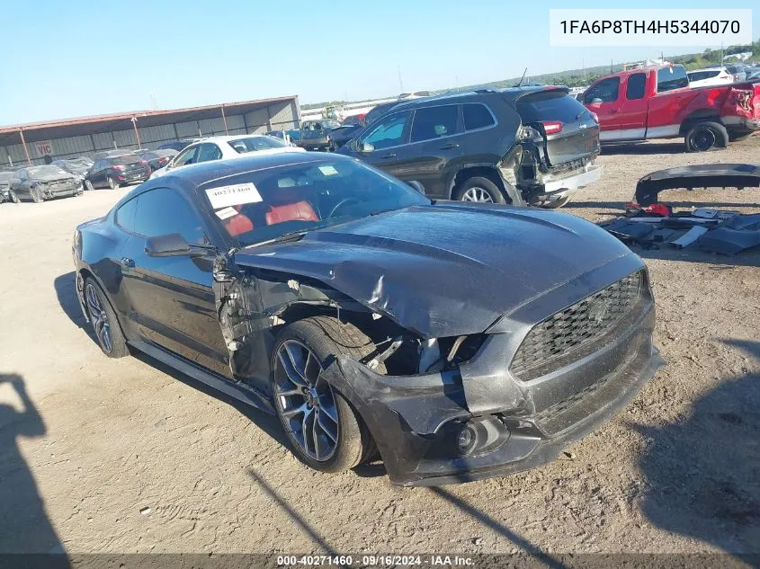 1FA6P8TH4H5344070 2017 Ford Mustang Ecoboost