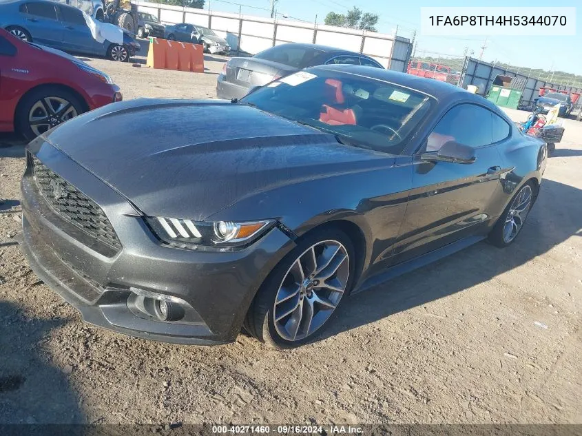 1FA6P8TH4H5344070 2017 Ford Mustang Ecoboost