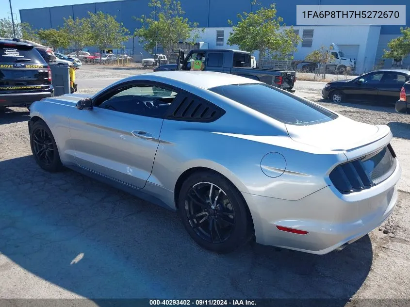 1FA6P8TH7H5272670 2017 Ford Mustang Ecoboost