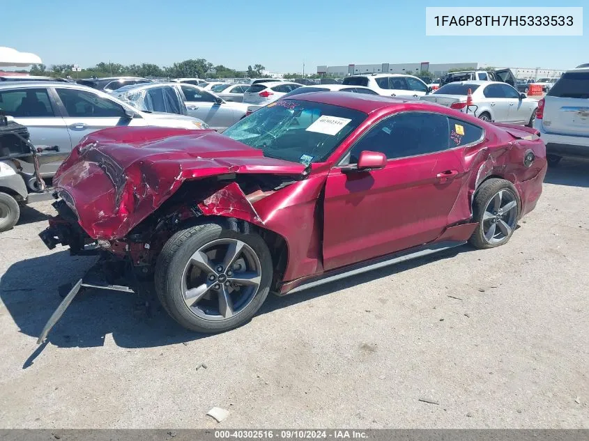 2017 Ford Mustang Ecoboost VIN: 1FA6P8TH7H5333533 Lot: 40302516