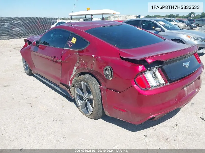 2017 Ford Mustang Ecoboost VIN: 1FA6P8TH7H5333533 Lot: 40302516