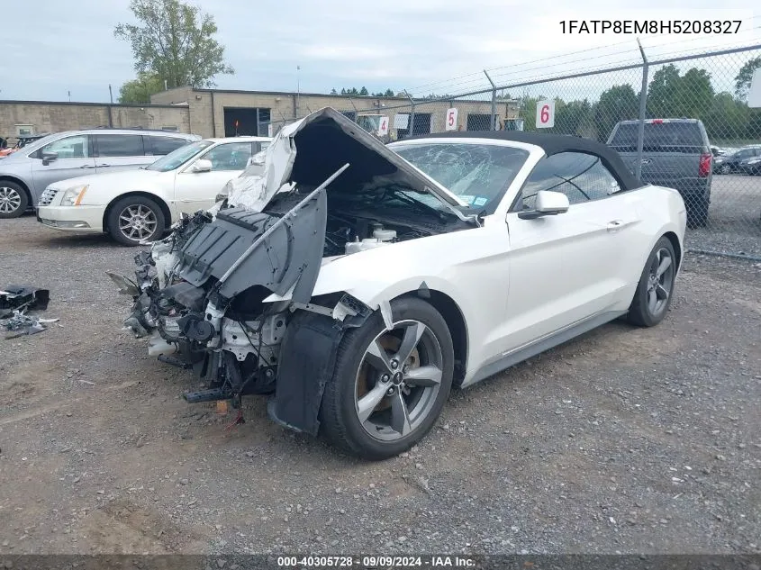 2017 Ford Mustang V6 VIN: 1FATP8EM8H5208327 Lot: 40305728