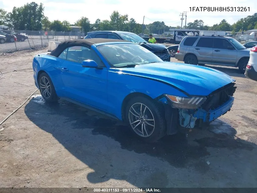 1FATP8UH8H5313261 2017 Ford Mustang Ecoboost Premium