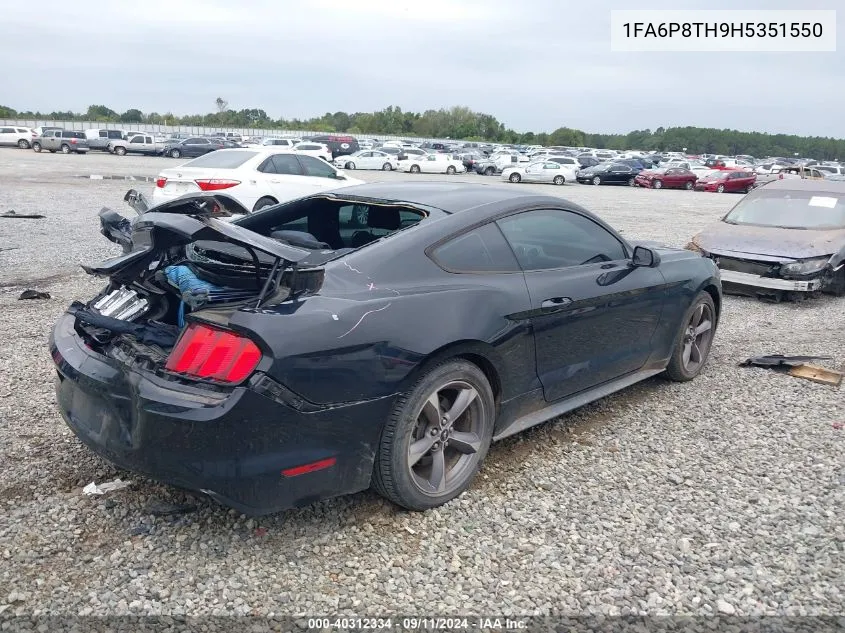 2017 Ford Mustang Ecoboost VIN: 1FA6P8TH9H5351550 Lot: 40312334