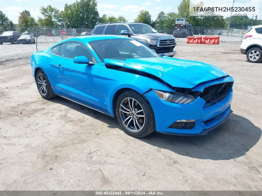 2017 Ford Mustang Ecoboost VIN: 1FA6P8TH2H5230455 Lot: 40322442