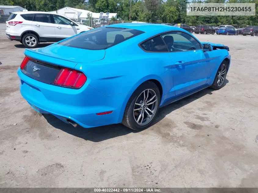 1FA6P8TH2H5230455 2017 Ford Mustang Ecoboost