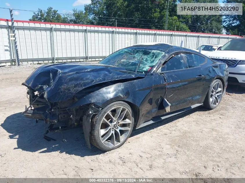 2017 Ford Mustang Ecoboost VIN: 1FA6P8TH4H5203290 Lot: 40332376