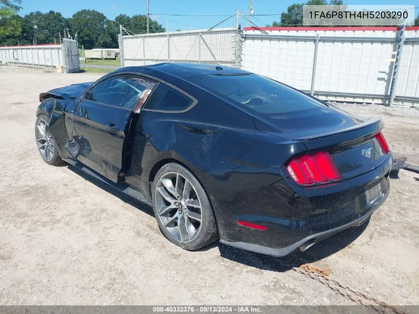 2017 Ford Mustang Ecoboost VIN: 1FA6P8TH4H5203290 Lot: 40332376