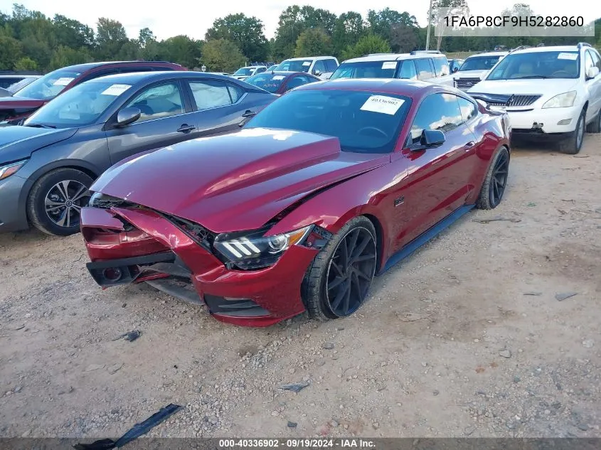 2017 Ford Mustang Gt VIN: 1FA6P8CF9H5282860 Lot: 40336902