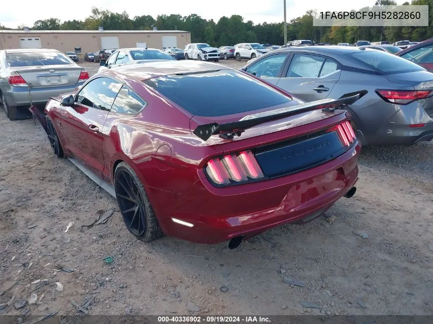 2017 Ford Mustang Gt VIN: 1FA6P8CF9H5282860 Lot: 40336902