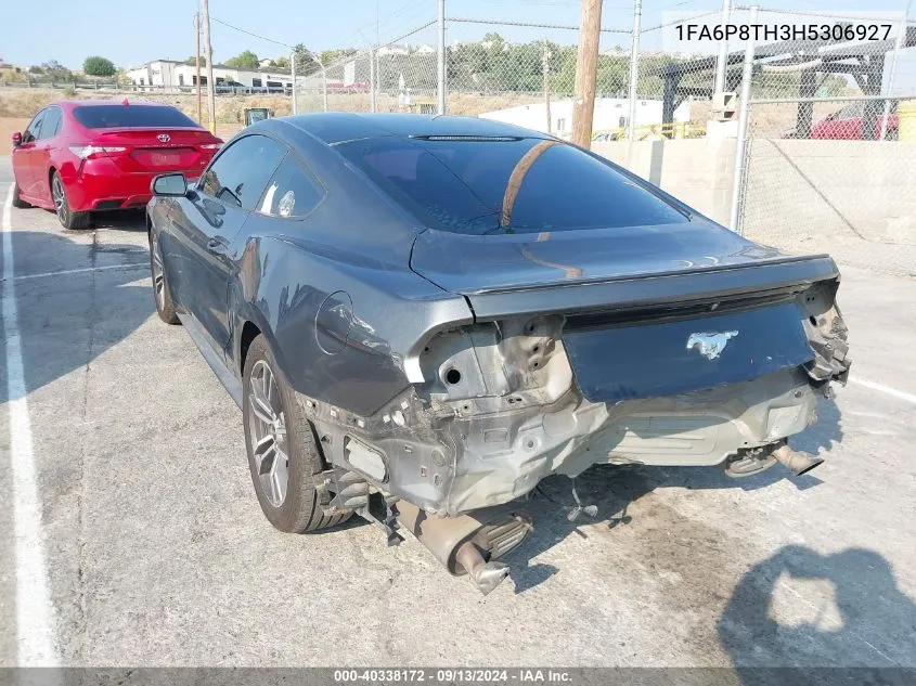 2017 Ford Mustang Ecoboost VIN: 1FA6P8TH3H5306927 Lot: 40338172