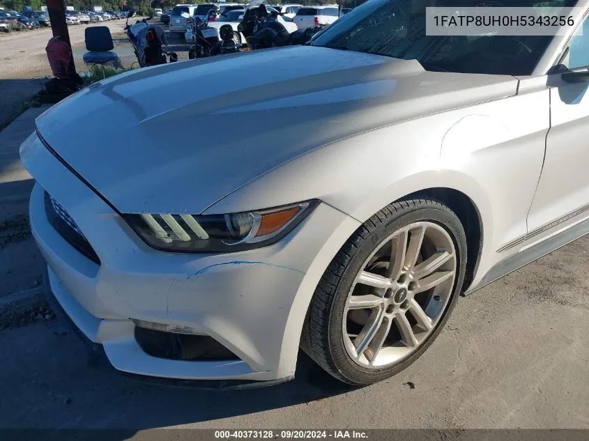 2017 Ford Mustang Ecoboost Premium VIN: 1FATP8UH0H5343256 Lot: 40373128