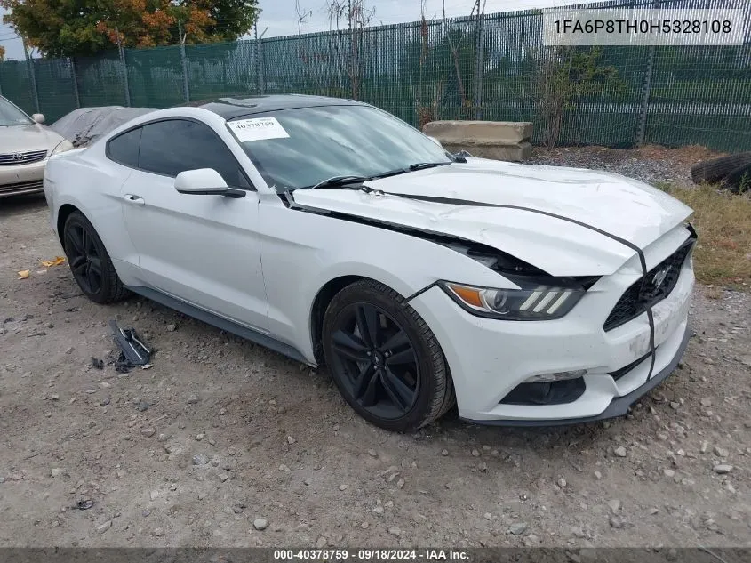 2017 Ford Mustang VIN: 1FA6P8TH0H5328108 Lot: 40378759