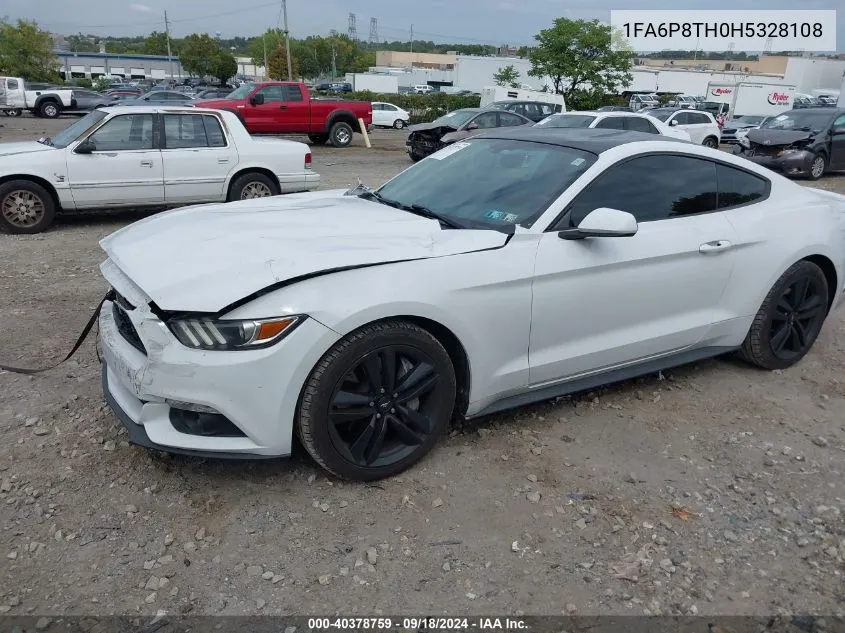 2017 Ford Mustang VIN: 1FA6P8TH0H5328108 Lot: 40378759