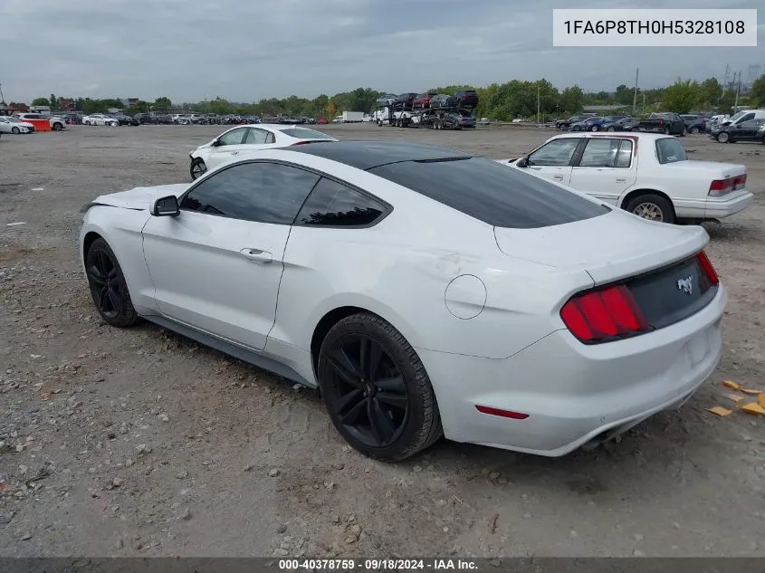 2017 Ford Mustang VIN: 1FA6P8TH0H5328108 Lot: 40378759