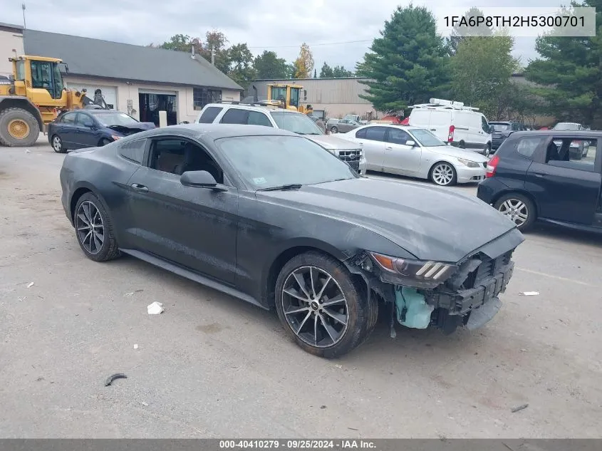 2017 Ford Mustang Ecoboost VIN: 1FA6P8TH2H5300701 Lot: 40410279