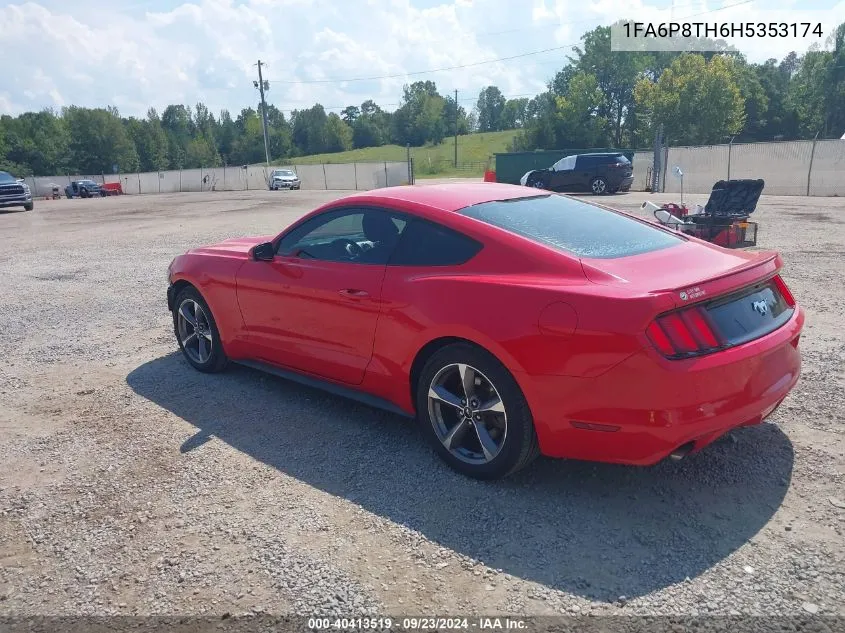 2017 Ford Mustang Ecoboost VIN: 1FA6P8TH6H5353174 Lot: 40413519