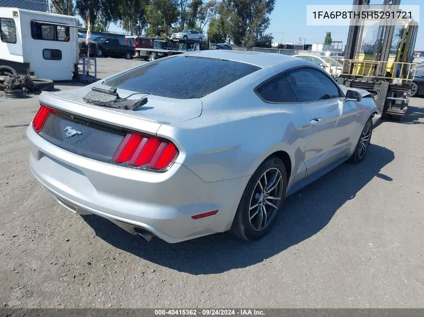 2017 Ford Mustang Ecoboost VIN: 1FA6P8TH5H5291721 Lot: 40415362