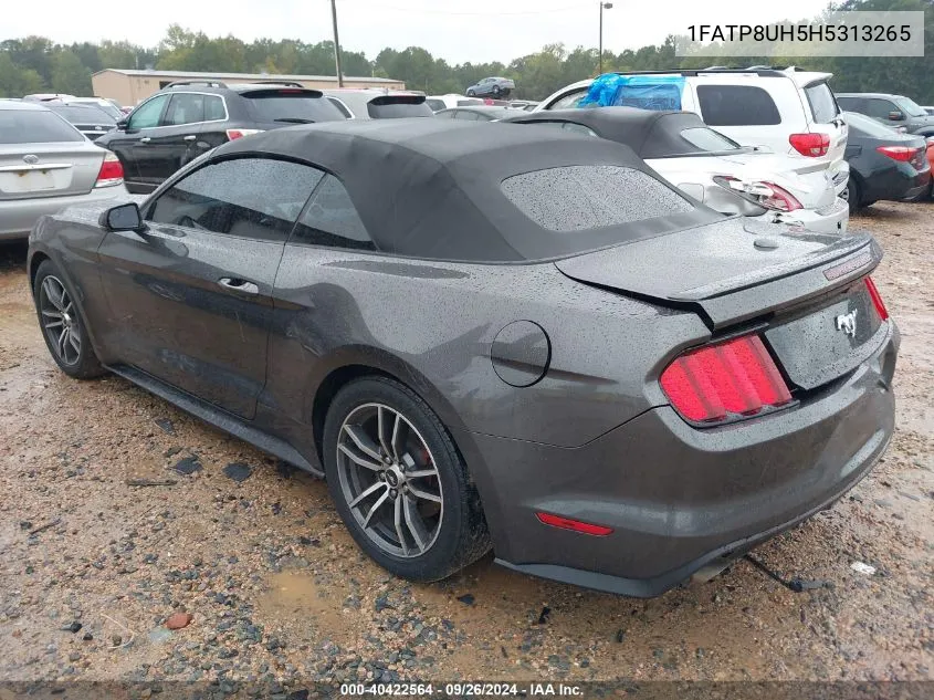 2017 Ford Mustang VIN: 1FATP8UH5H5313265 Lot: 40422564