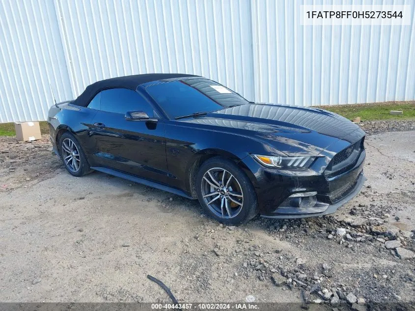 2017 Ford Mustang Gt Premium VIN: 1FATP8FF0H5273544 Lot: 40443457