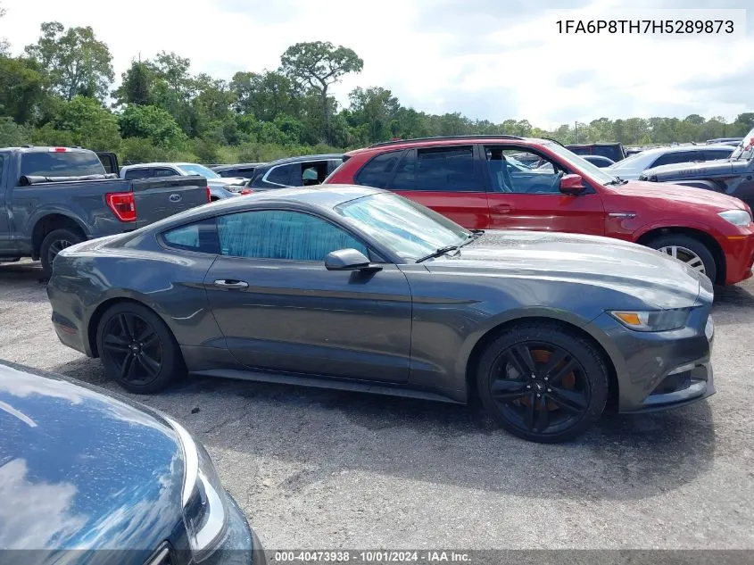 2017 Ford Mustang VIN: 1FA6P8TH7H5289873 Lot: 40473938