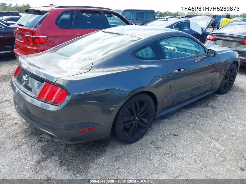 2017 Ford Mustang VIN: 1FA6P8TH7H5289873 Lot: 40473938