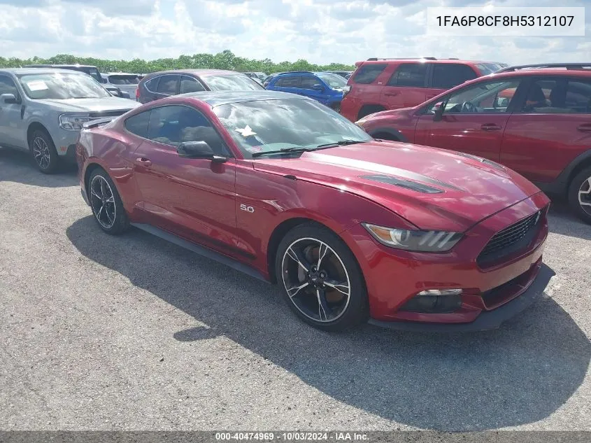 2017 Ford Mustang Gt Premium VIN: 1FA6P8CF8H5312107 Lot: 40474969