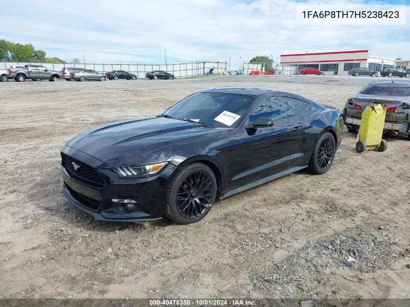 2017 Ford Mustang Ecoboost VIN: 1FA6P8TH7H5238423 Lot: 40475350