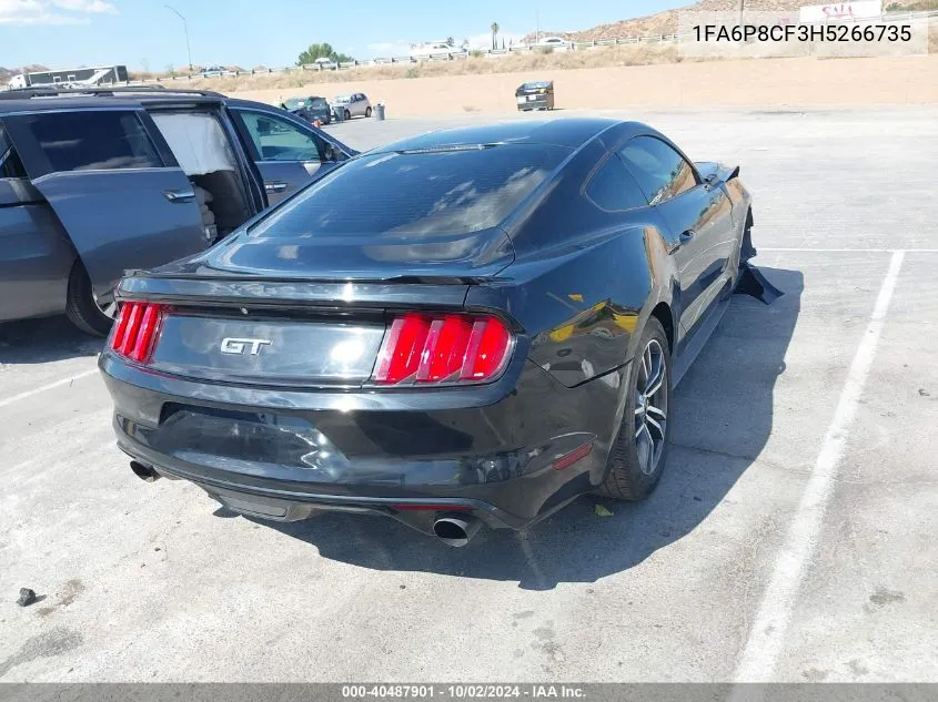 2017 Ford Mustang Gt VIN: 1FA6P8CF3H5266735 Lot: 40487901