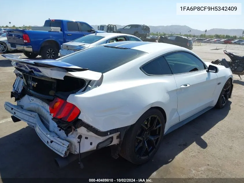 2017 Ford Mustang Gt VIN: 1FA6P8CF9H5342409 Lot: 40489810