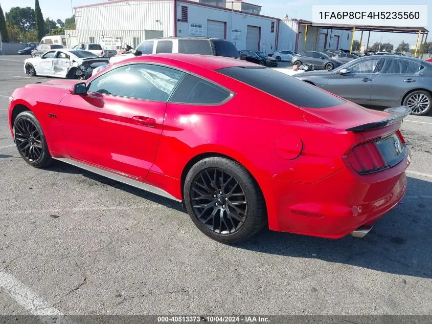 2017 Ford Mustang Gt VIN: 1FA6P8CF4H5235560 Lot: 40513373