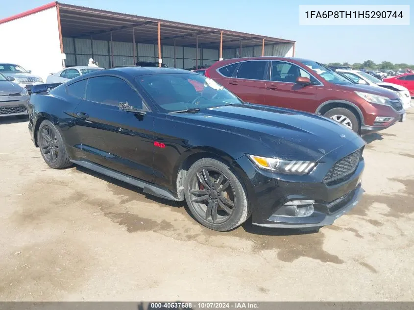 2017 Ford Mustang Ecoboost VIN: 1FA6P8TH1H5290744 Lot: 40537688