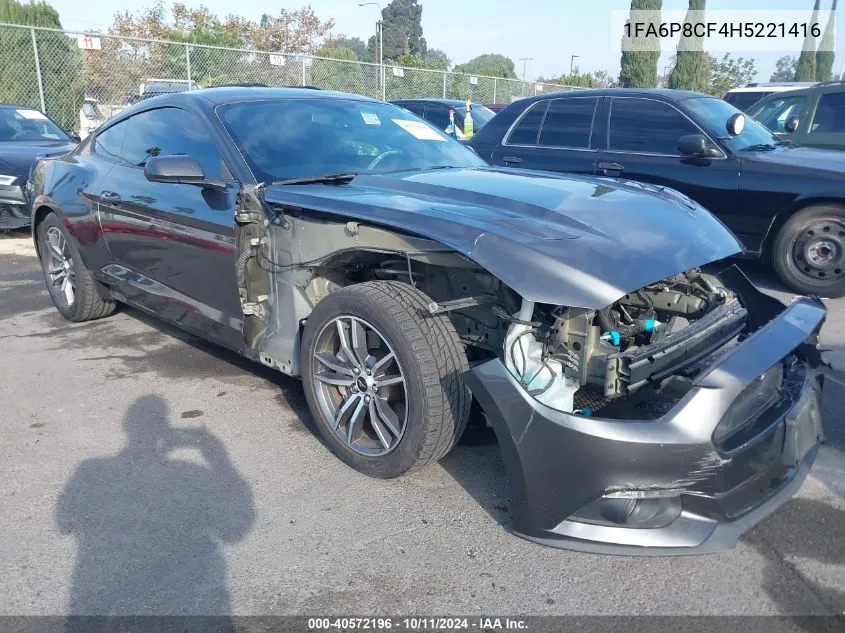 2017 Ford Mustang Gt VIN: 1FA6P8CF4H5221416 Lot: 40572196